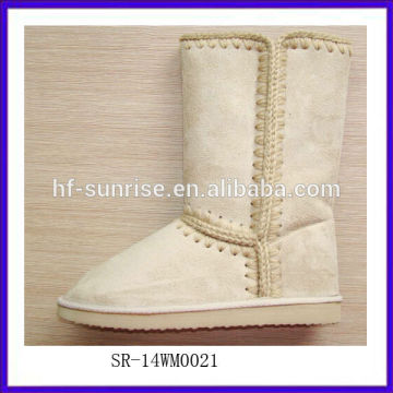 SR-14WM0021 2014 top quality winter ladies warm snow boots fashion half snow boot Women's Snow Boots